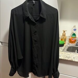 Express Black Blouse